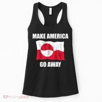 Make America Go Away Greenland Flag Anti Trump Women's Tank Top thumb 0