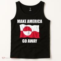 Make America Go Away Greenland Flag Anti Trump Tank Top thumb 2