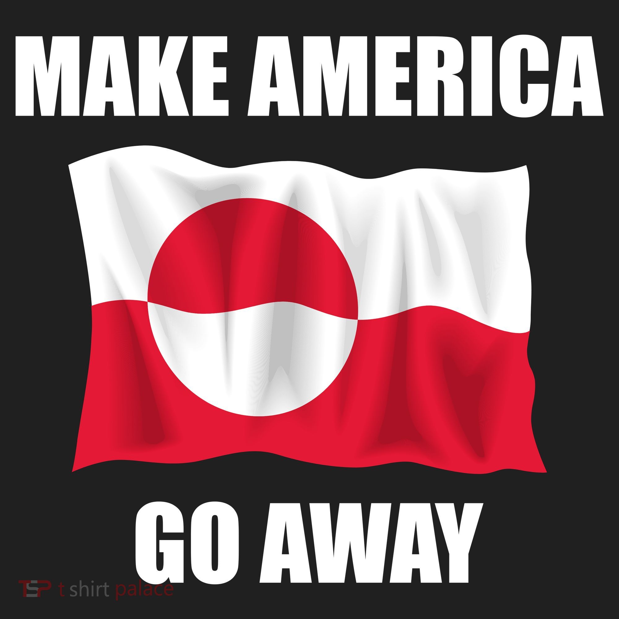 Make America Go Away Greenland Flag Anti Trump Golf Towel