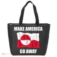 Make America Go Away Greenland Flag Anti Trump Tote Bag thumb 0