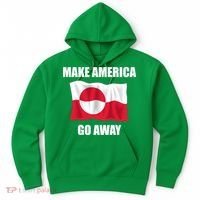 Make America Go Away Greenland Flag Anti Trump Hoodie thumb 0