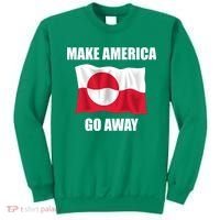 Make America Go Away Greenland Flag Anti Trump Sweatshirt thumb 0