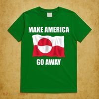 Make America Go Away Greenland Flag Anti Trump T-Shirt thumb 5