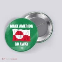 Make America Go Away Greenland Flag Anti Trump Button thumb 0