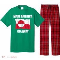 Make America Go Away Greenland Flag Anti Trump Pajama Set thumb 0