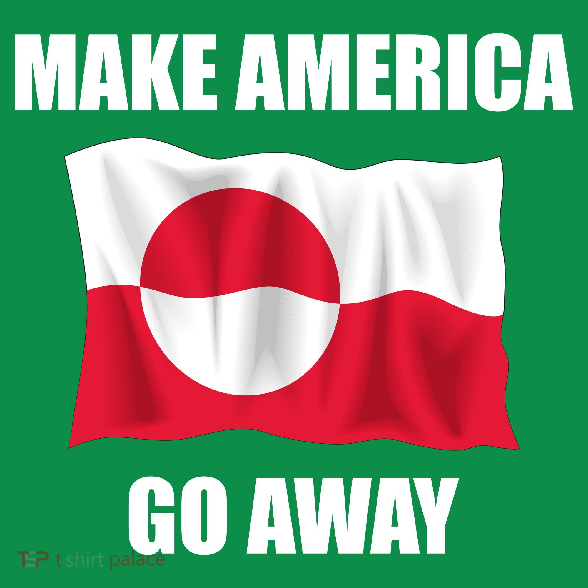 Make America Go Away Greenland Flag Anti Trump Baby Bodysuit