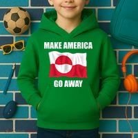 Make America Go Away Greenland Flag Anti Trump Kids Hoodie thumb 2