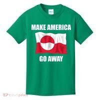 Make America Go Away Greenland Flag Anti Trump Kids T-Shirt thumb 0