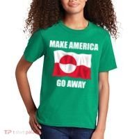 Make America Go Away Greenland Flag Anti Trump Kids T-Shirt thumb 2