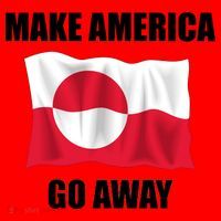 Make America Go Away Greenland Flag Anti Trump Santa Hat thumb 1