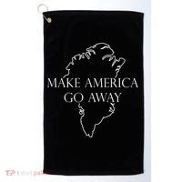 Make America Go Away Greenland Not For Sale Golf Towel thumb 0