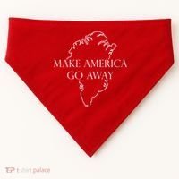 Make America Go Away Greenland Not For Sale USA-Made Doggie Bandana thumb 0