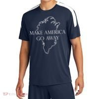 Make America Go Away Greenland Not For Sale Sport-Tek Competitor United Soccer Jersey thumb 0