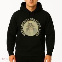 Make America Grateful Again Retro Uncle Sam Funny Hoodie thumb 2