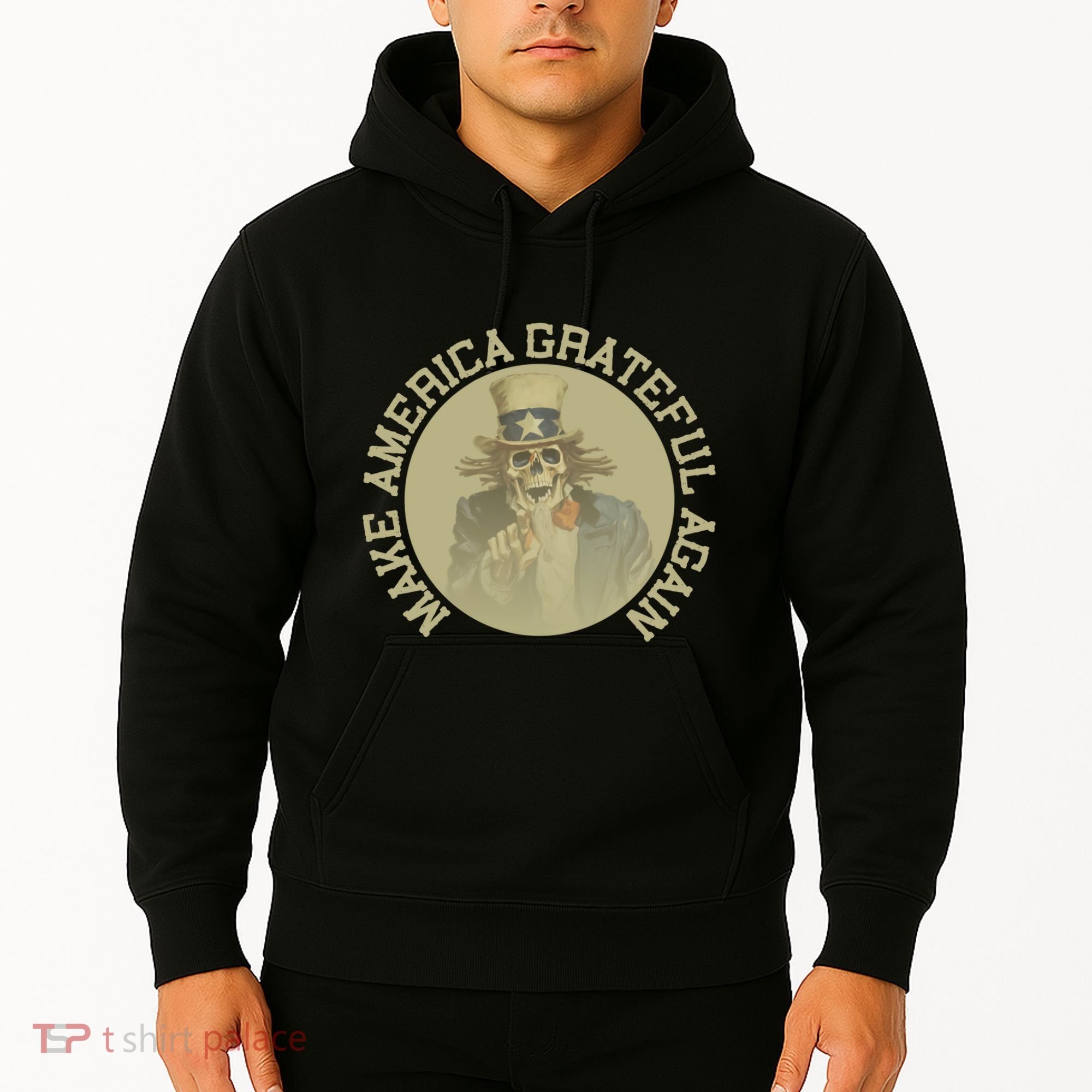 Make America Grateful Again Retro Uncle Sam Funny Hoodie