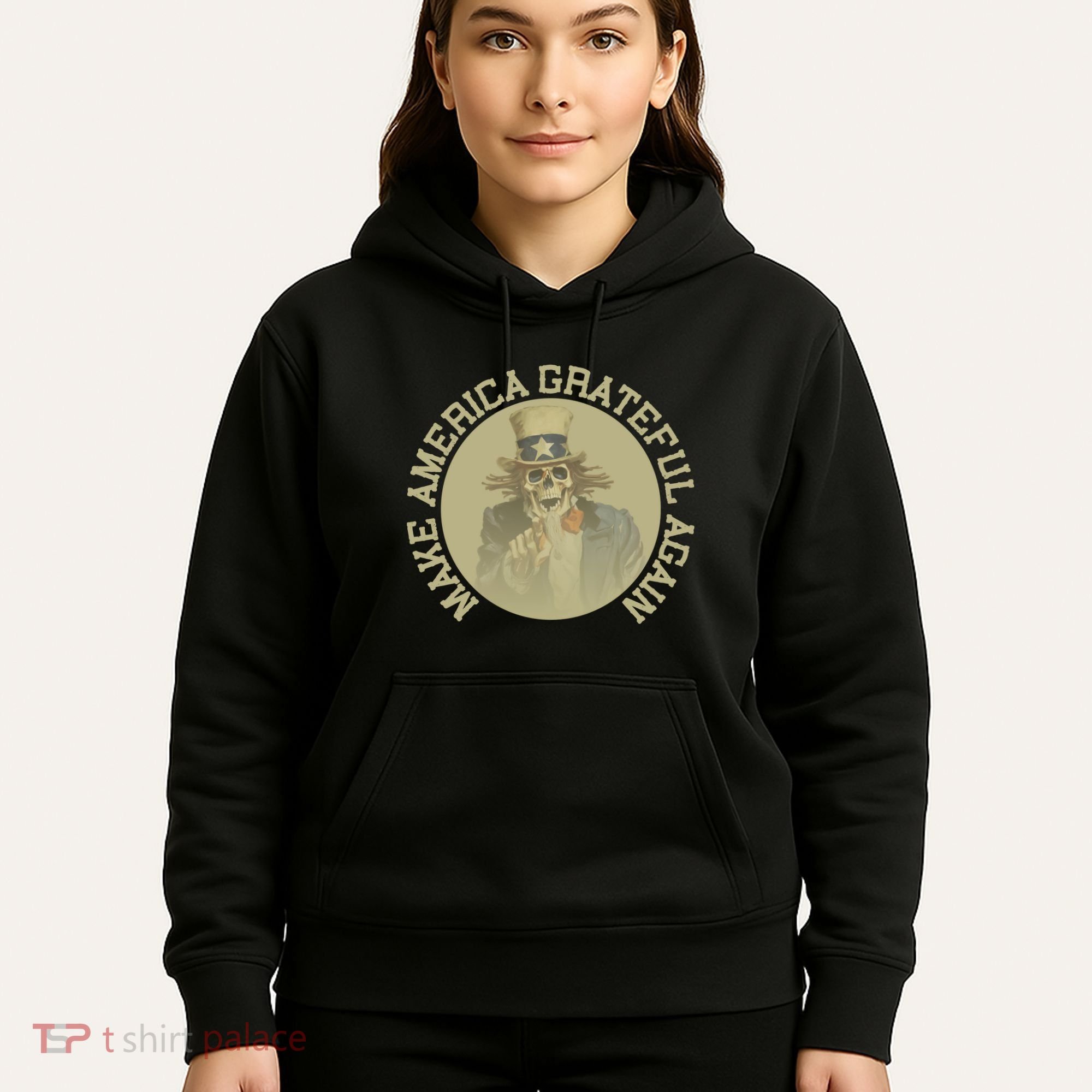 Make America Grateful Again Retro Uncle Sam Funny Hoodie