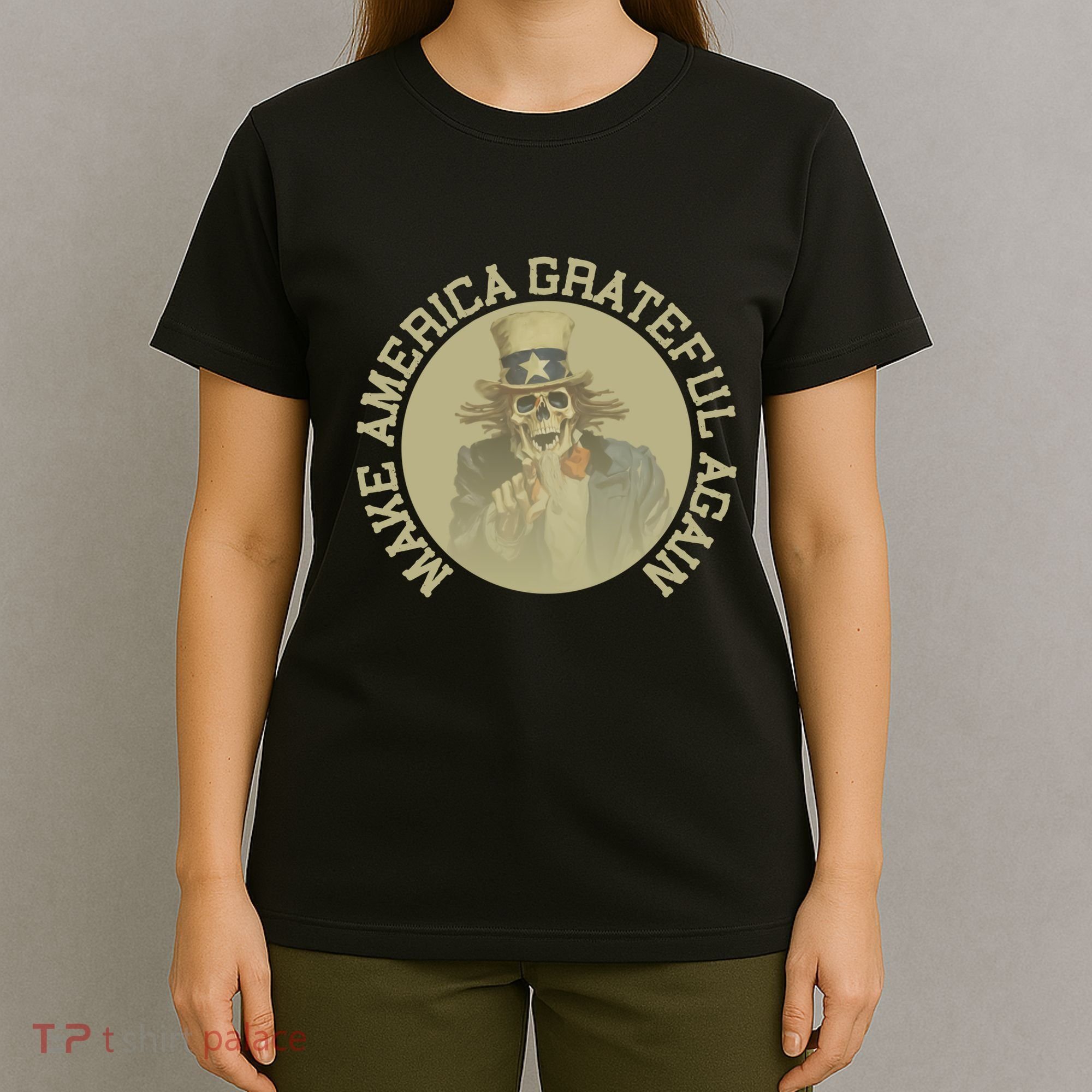 Make America Grateful Again Retro Uncle Sam Funny T-Shirt