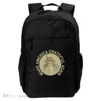Make America Grateful Again Retro Uncle Sam Funny Backpack thumb 0