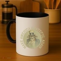 Make America Grateful Again Retro Uncle Sam Funny Coffee Mug thumb 4