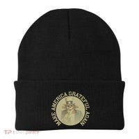 Make America Grateful Again Retro Uncle Sam Funny Beanie thumb 0