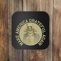 Make America Grateful Again Retro Uncle Sam Funny Coaster thumb 0