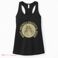Make America Grateful Again Retro Uncle Sam Funny Women's Tank Top thumb 0