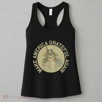 Make America Grateful Again Retro Uncle Sam Funny Women's Tank Top thumb 3
