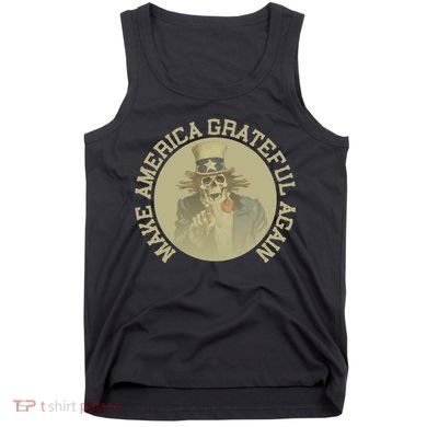 Make America Grateful Again Retro Uncle Sam Funny Tank Top
