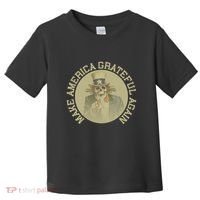Make America Grateful Again Retro Uncle Sam Funny Toddler T-Shirt thumb 0