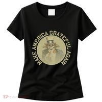 Make America Grateful Again Retro Uncle Sam Funny Women's T-Shirt thumb 0