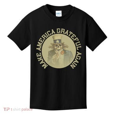 Make America Grateful Again Retro Uncle Sam Funny Kids T-Shirt