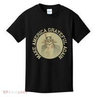 Make America Grateful Again Retro Uncle Sam Funny Kids T-Shirt thumb 0