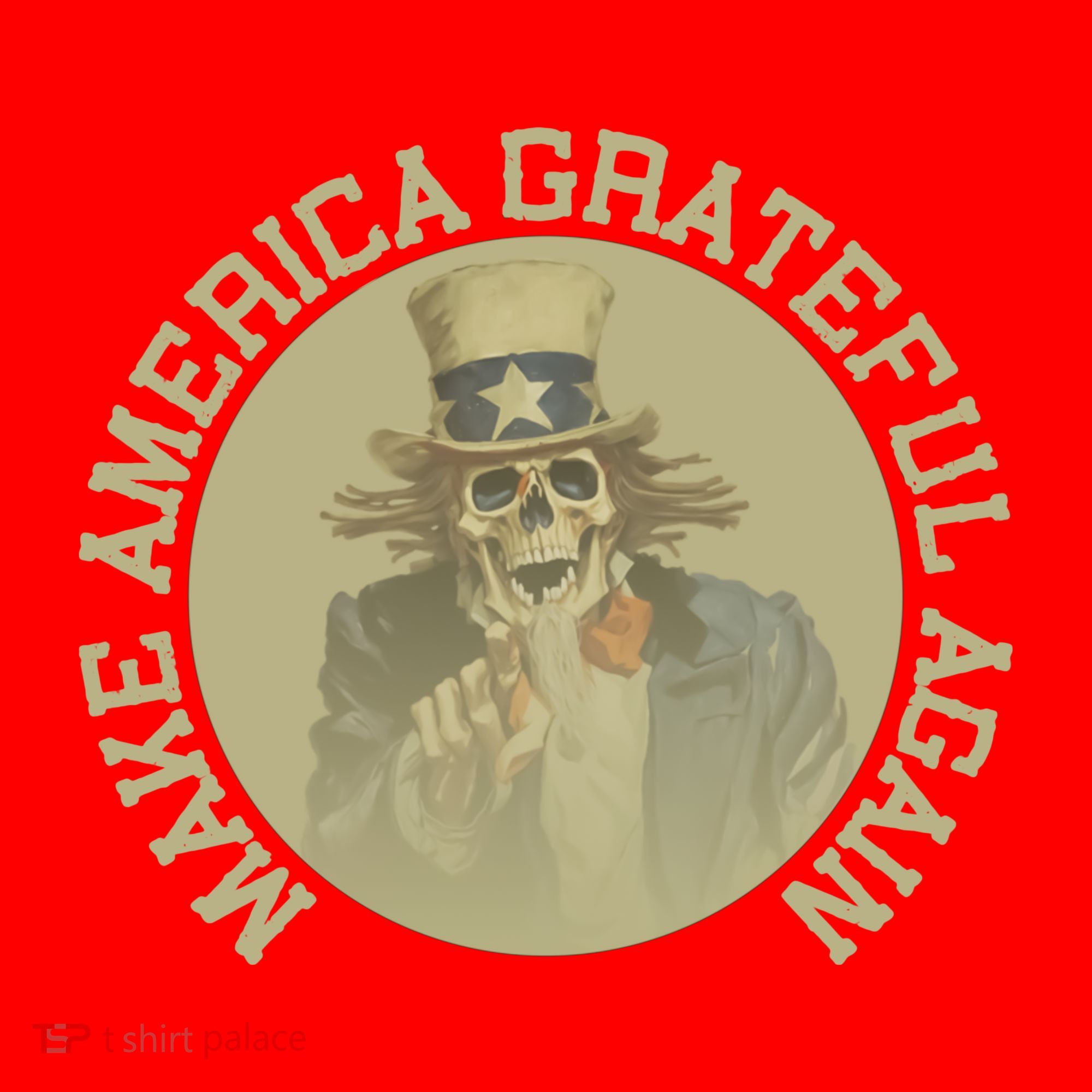 Make America Grateful Again Retro Uncle Sam Funny Santa Hat