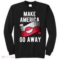 Make America Go Away MAGA Greenland Flag Sweatshirt thumb 0