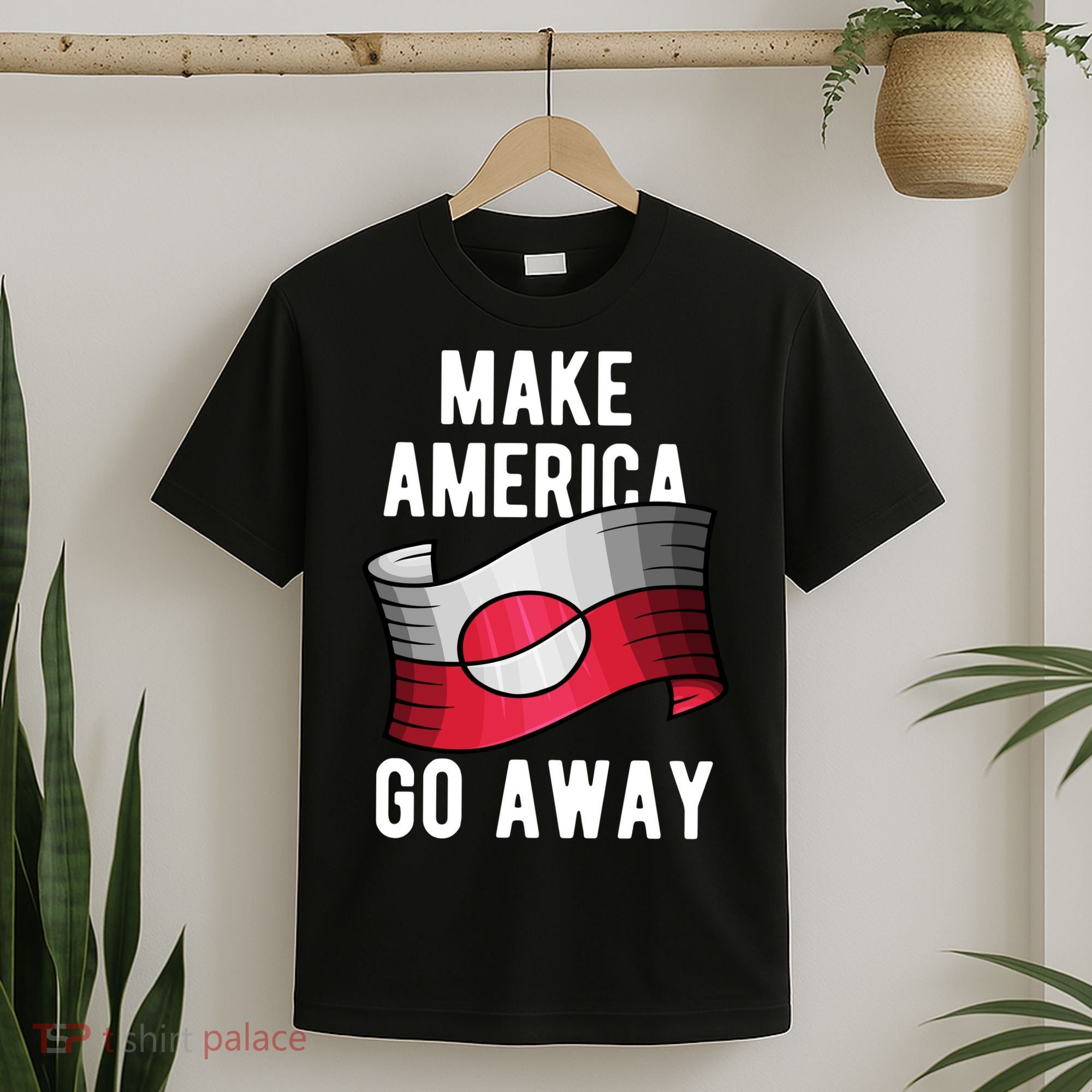 Make America Go Away MAGA Greenland Flag T-Shirt