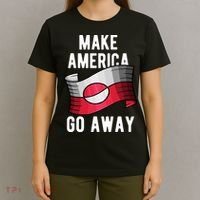 Make America Go Away MAGA Greenland Flag T-Shirt thumb 4