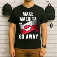 Make America Go Away MAGA Greenland Flag T-Shirt thumb 6