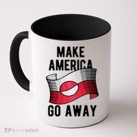 Make America Go Away MAGA Greenland Flag Coffee Mug thumb 0