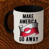 Make America Go Away MAGA Greenland Flag Coffee Mug thumb 2