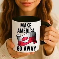Make America Go Away MAGA Greenland Flag Coffee Mug thumb 3