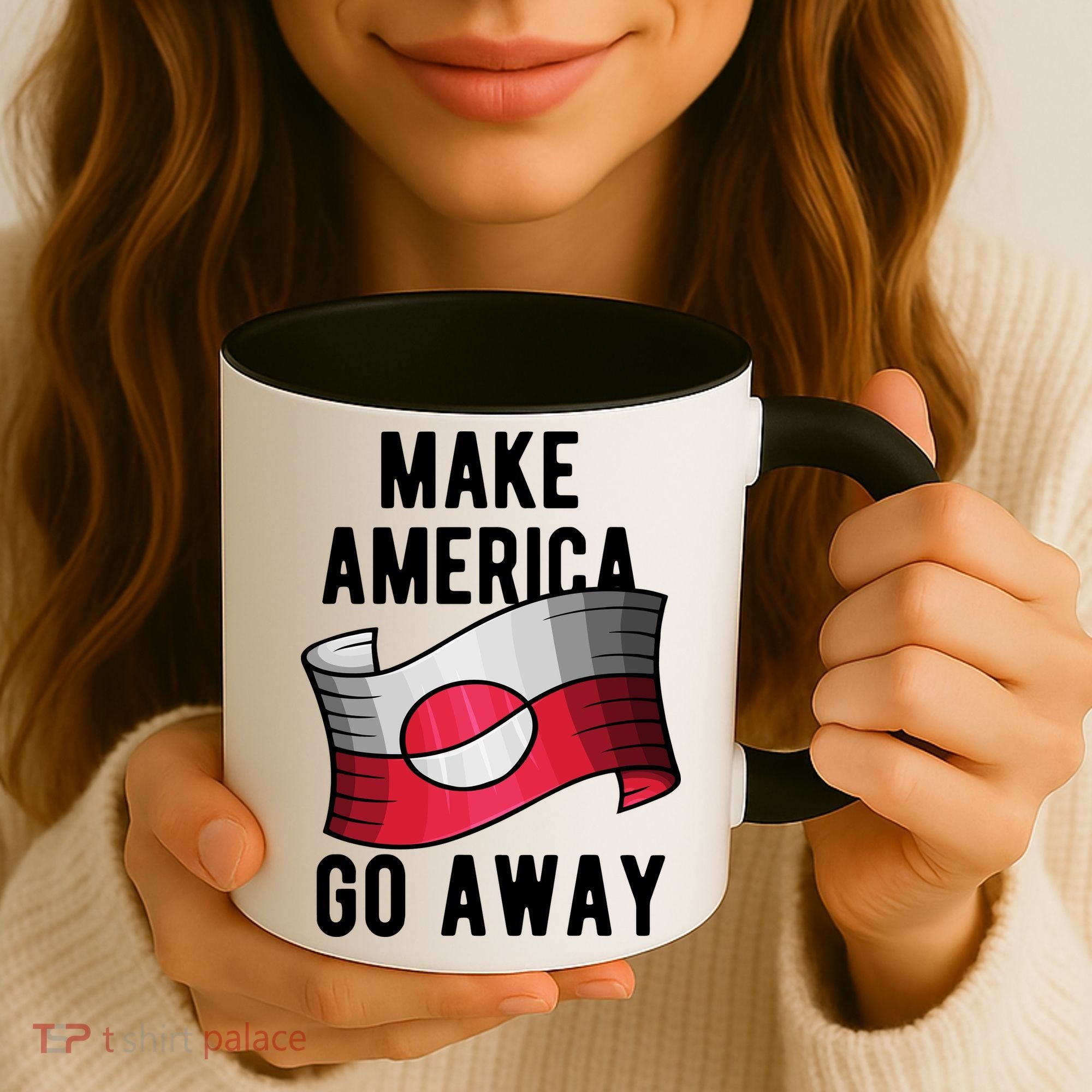 Make America Go Away MAGA Greenland Flag Coffee Mug