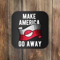 Make America Go Away MAGA Greenland Flag Coaster thumb 0