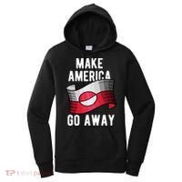 Make America Go Away MAGA Greenland Flag Women's Hoodie thumb 0