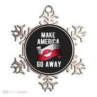 Make America Go Away MAGA Greenland Flag Ornament thumb 0