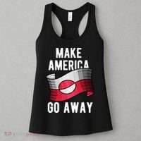 Make America Go Away MAGA Greenland Flag Women's Tank Top thumb 3