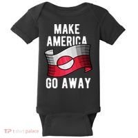 Make America Go Away MAGA Greenland Flag Baby Bodysuit thumb 0