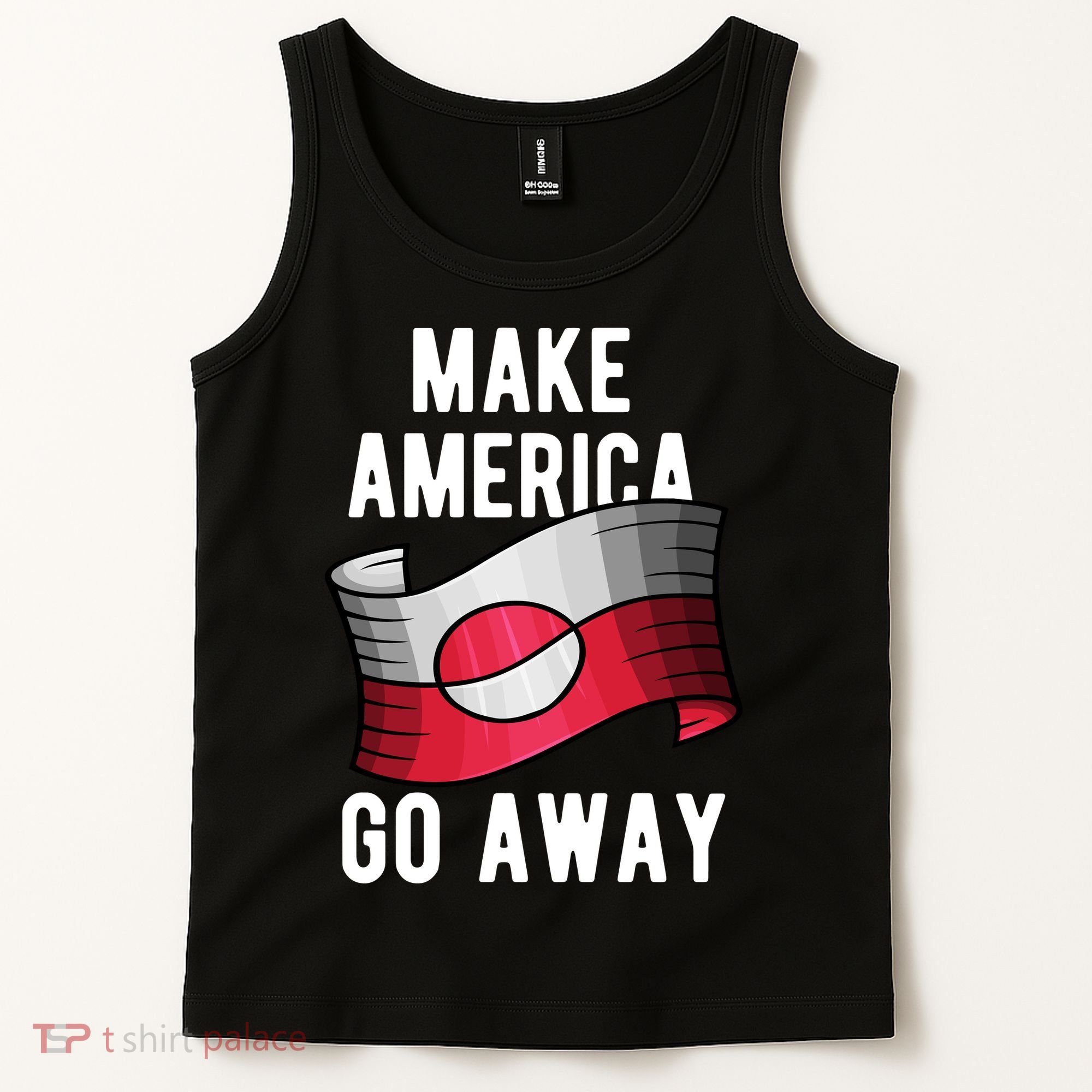 Make America Go Away MAGA Greenland Flag Tank Top
