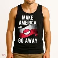 Make America Go Away MAGA Greenland Flag Tank Top thumb 3