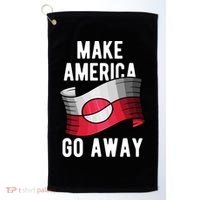 Make America Go Away MAGA Greenland Flag Golf Towel thumb 0