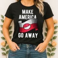 Make America Go Away MAGA Greenland Flag Women's T-Shirt thumb 2